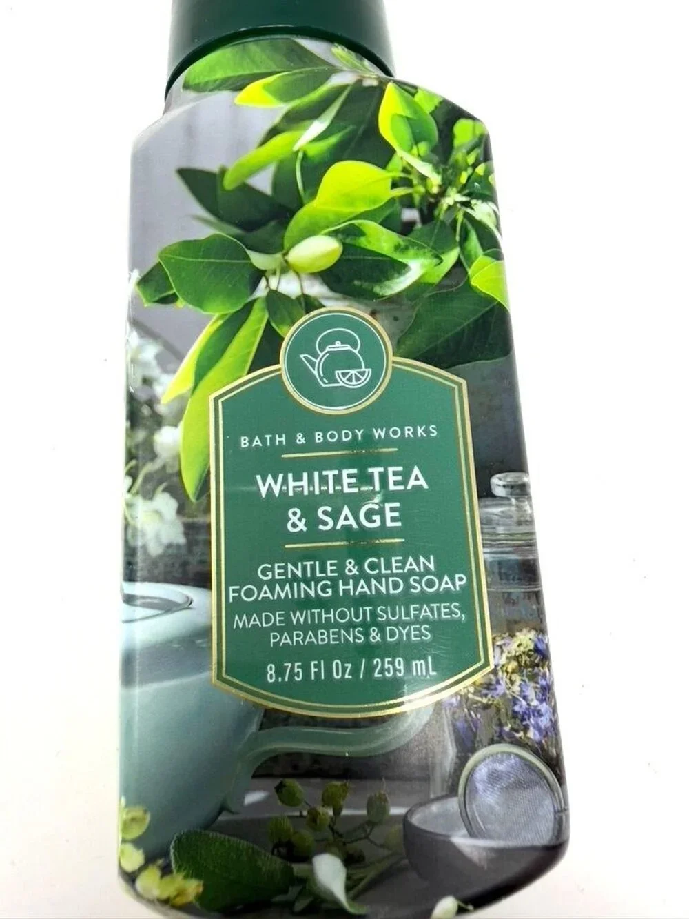 Bath & Body Works White Tea & Sage Foaming Hand Soap 8.75 Fl Oz Gentle